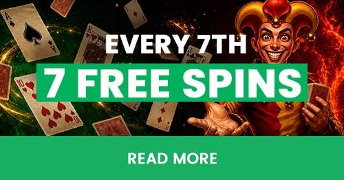 7 Free Spins on the 7th of the Month