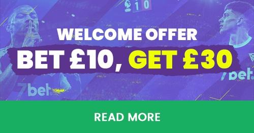 Welcome Sportsbook Bonus. Bet £10, Get £30