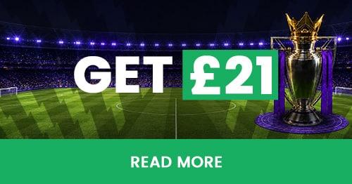 Matchweek 1 Rewards. Total stakes £100 & Get £21