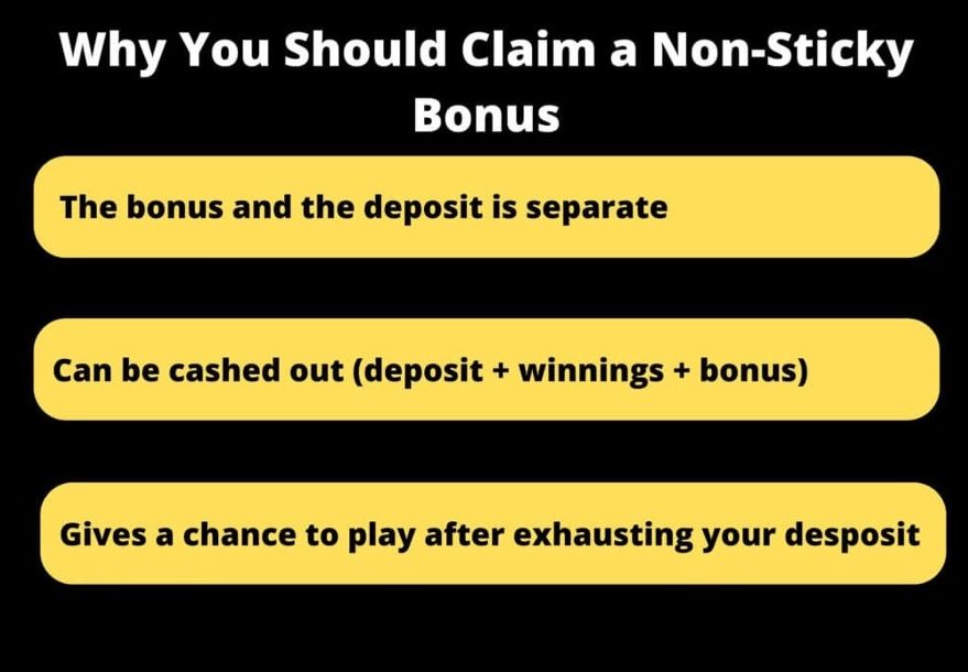non sticky bonus benefits