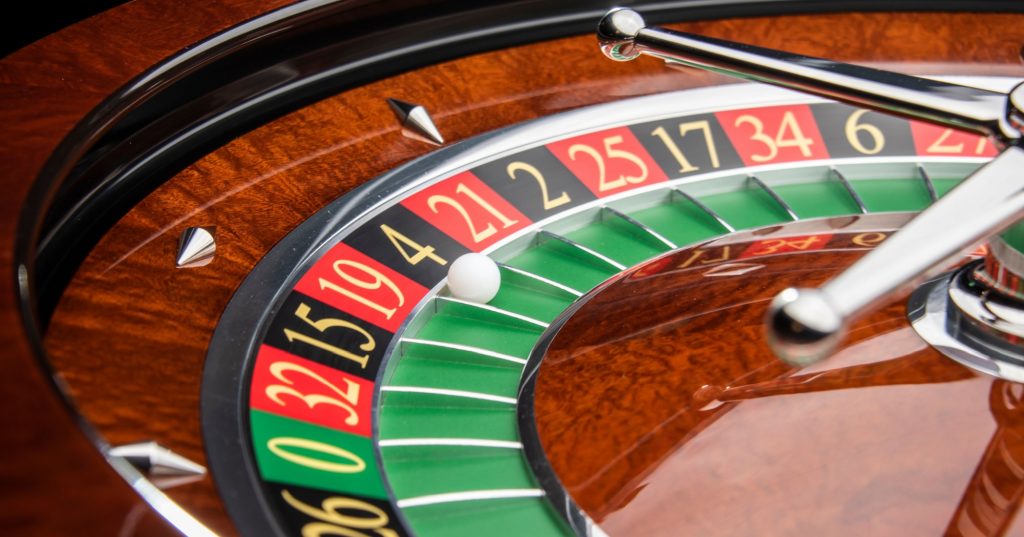 roulette ball riding a roulette
