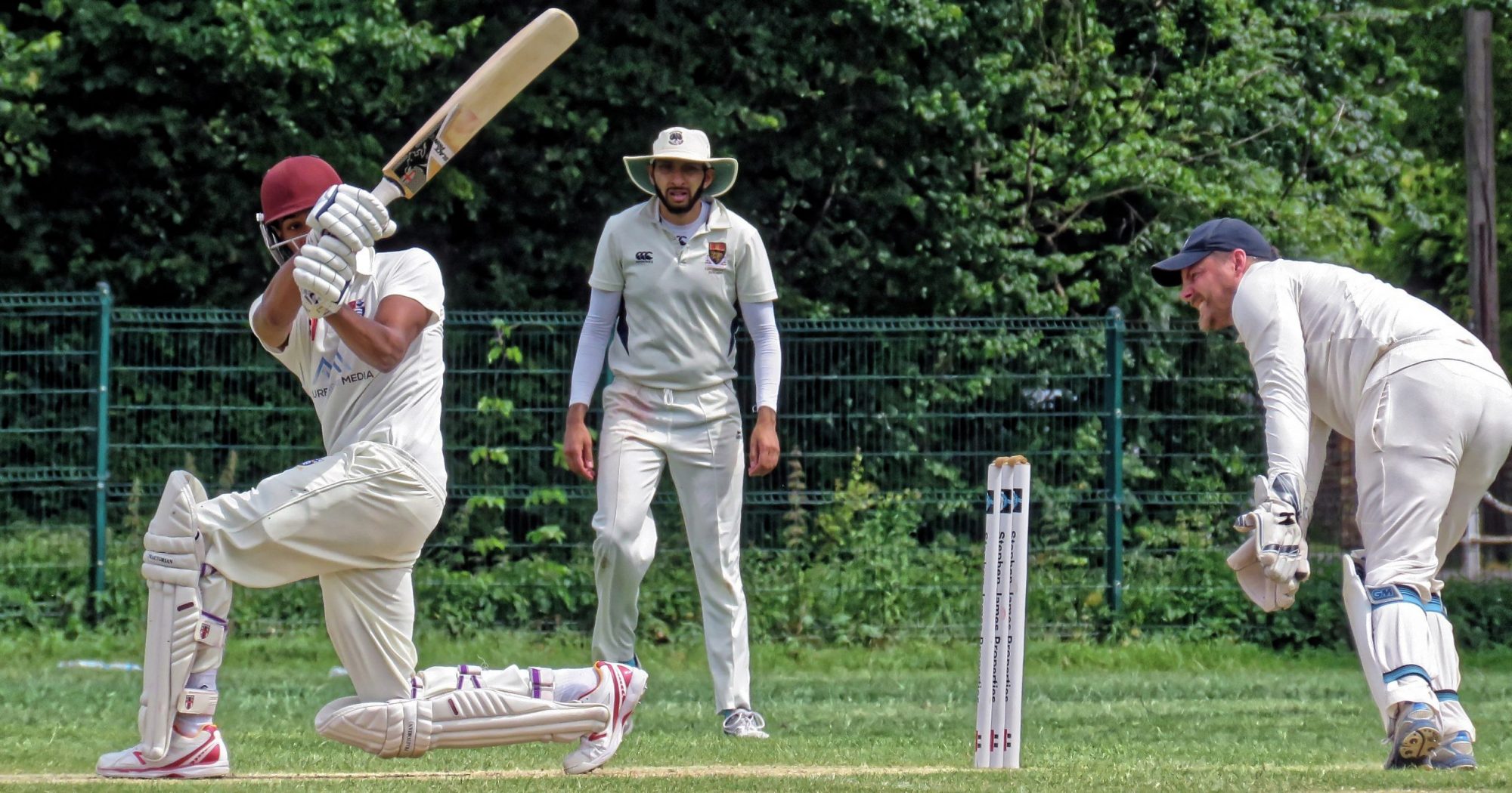 cricket players playing cricket