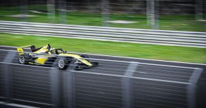 Formula 1 car on a race track