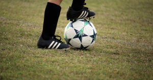 Football player on the field