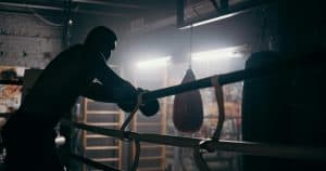 Man in a boxing ring