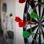 Multiple darts in a dart board
