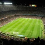 Football stadium filled with people