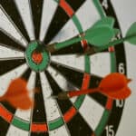 Multiple darts in a dart board