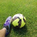 Man preparing for a football match