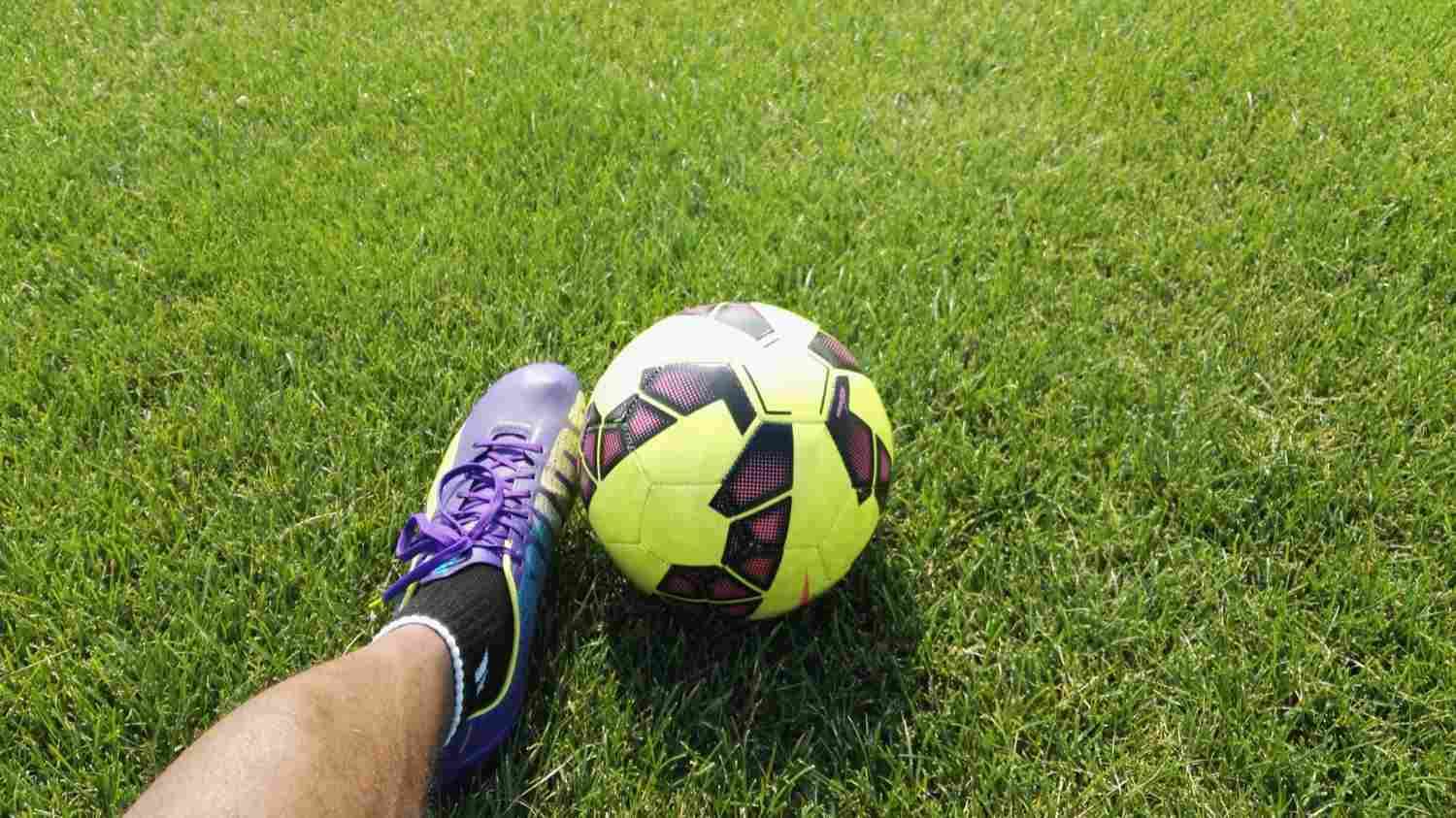 Man preparing for a football match