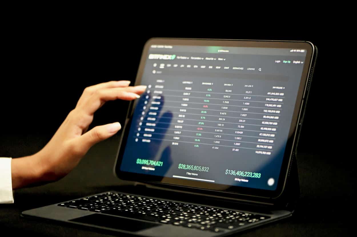 Man looking at the betting screen