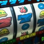 Slot machine in the room