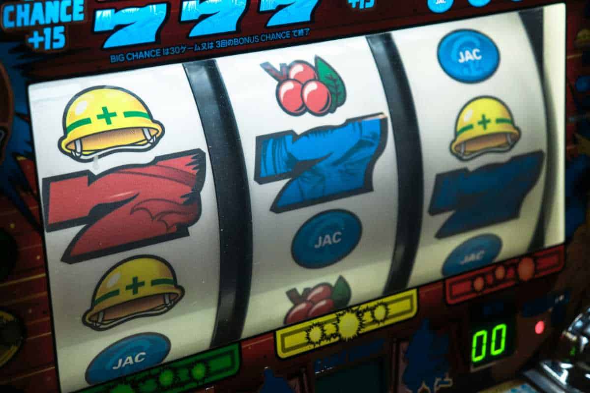 Slot machine in the room